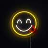 Emoji Yummy Neon Vägglampa