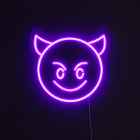 Emoji Devil Neonskylt