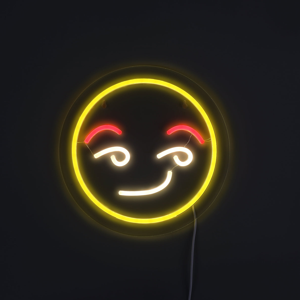 Emoji Flirty Neon Vägglampa