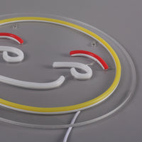 Emoji Flirty Neon Vägglampa-Lampconcept.se
