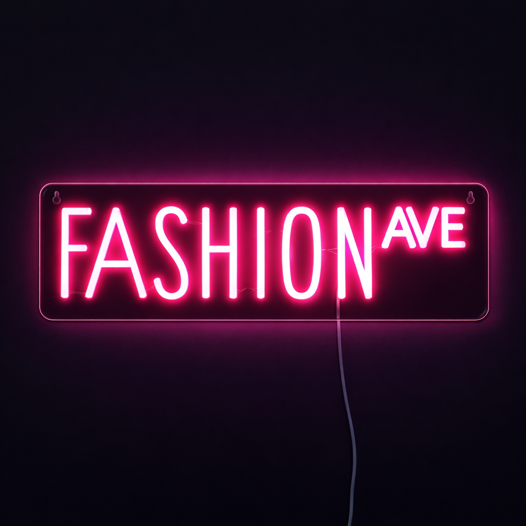 Fashion Avenue Neonskylt