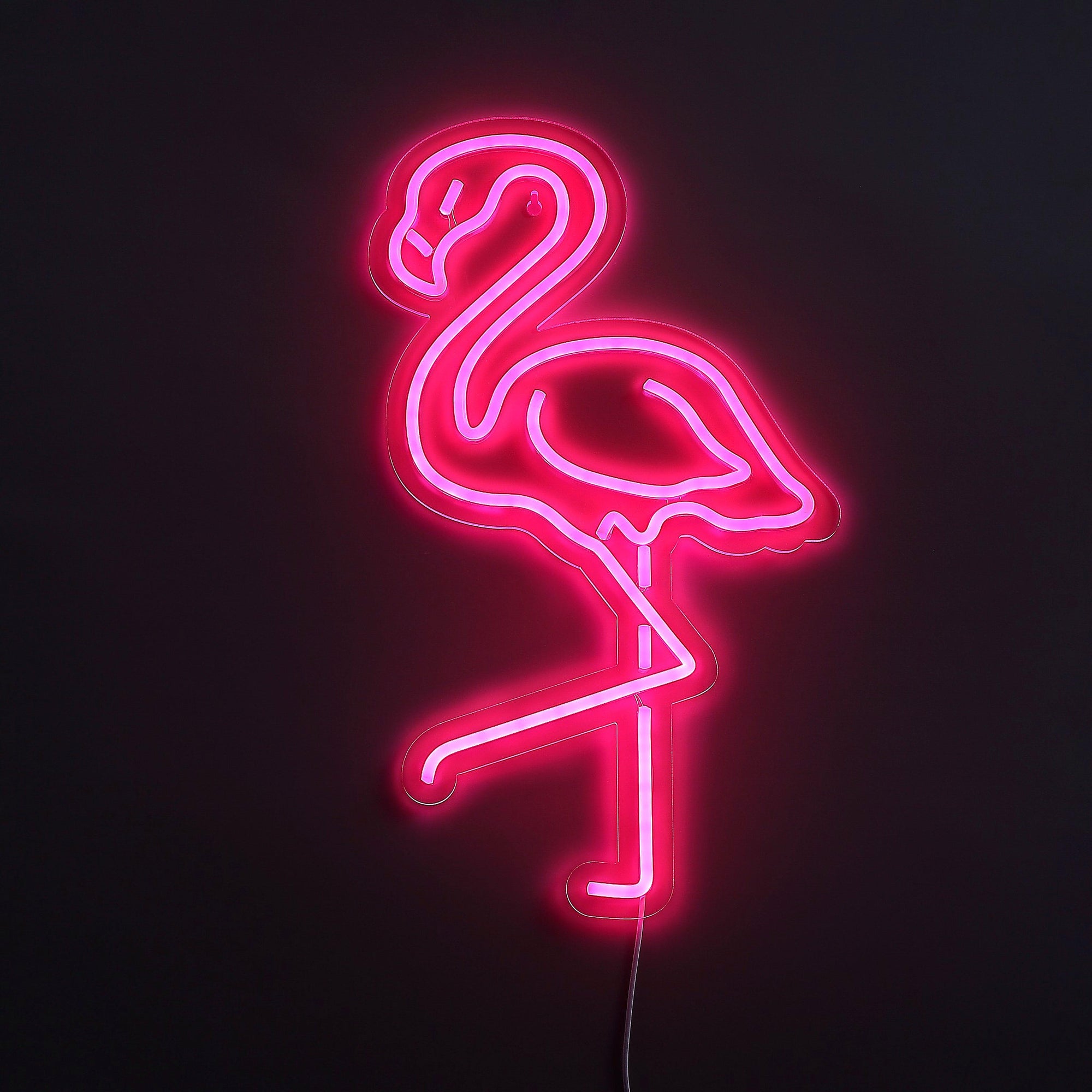 Flamingo Neon Vägglampa
