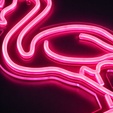 Flamingo Neon Vägglampa