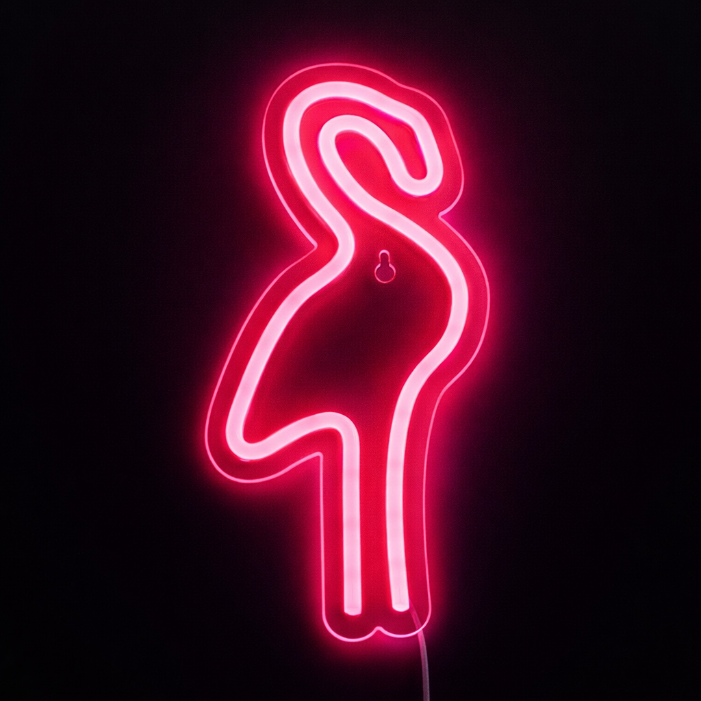 Flamingo Neonskylt