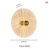 Flare Raffia Vägglampa Ø40