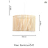 Fleet Bamboo Taklampa Ø42