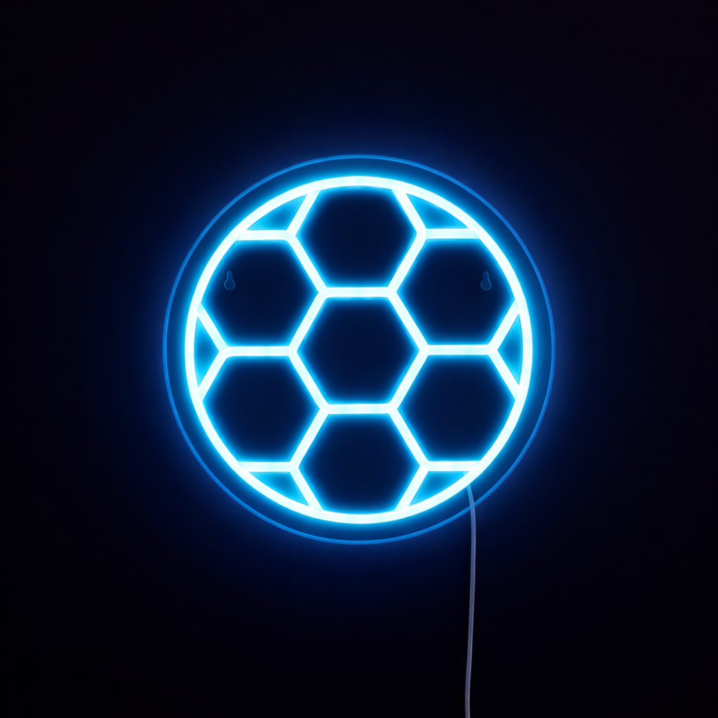 Football Neon Vägglampa