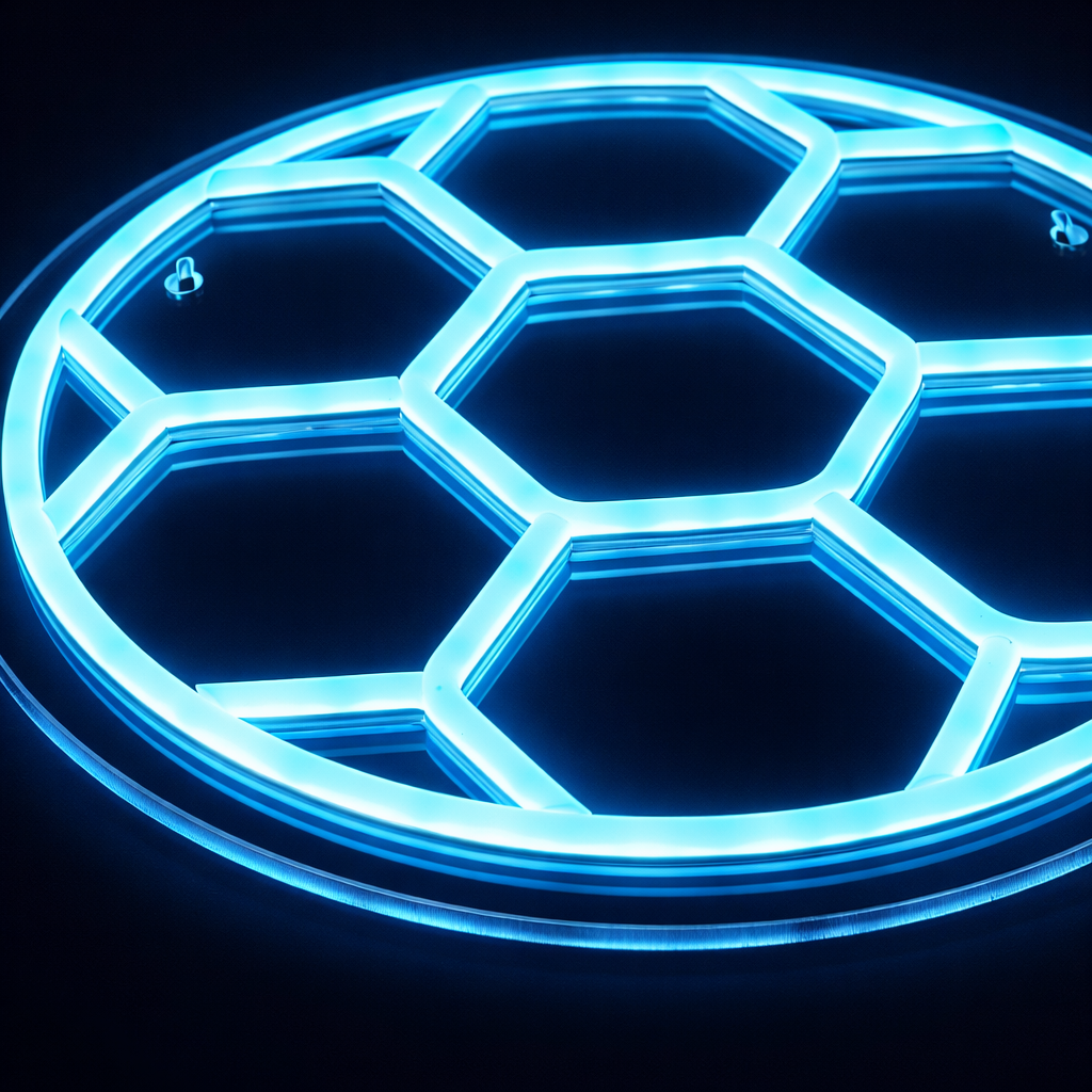 Football Neon Vägglampa