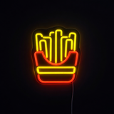 French Fries Neon Vägglampa