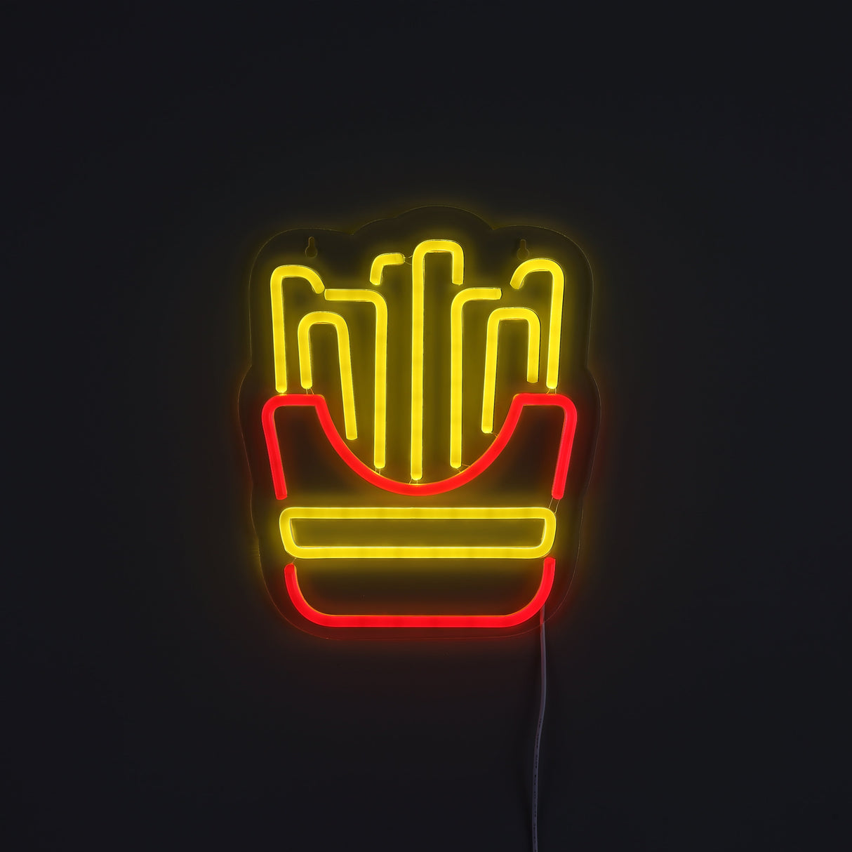 French Fries Neon Vägglampa