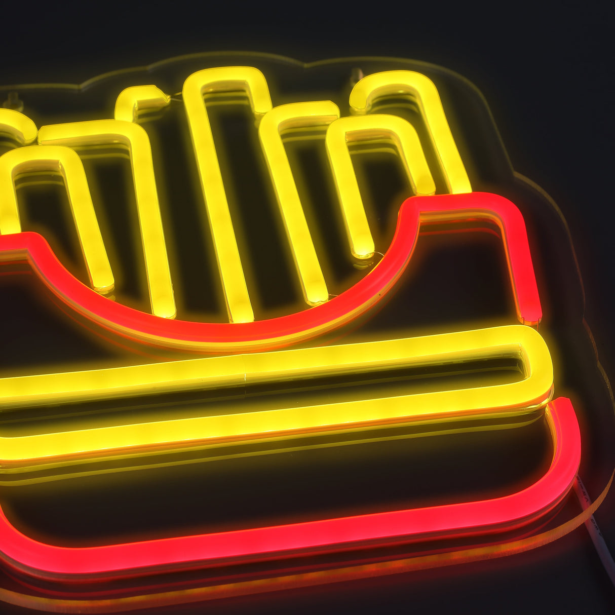 French Fries Neon Vägglampa