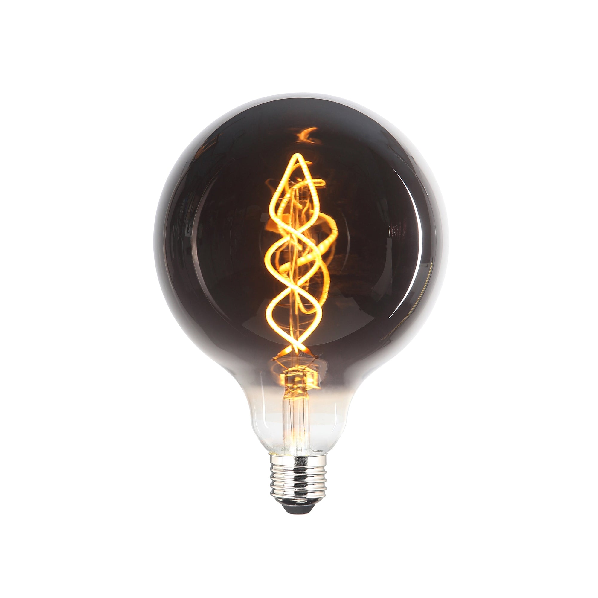 LED E27 G125 Spiral Smoke Dimbar-Lampconcept.se