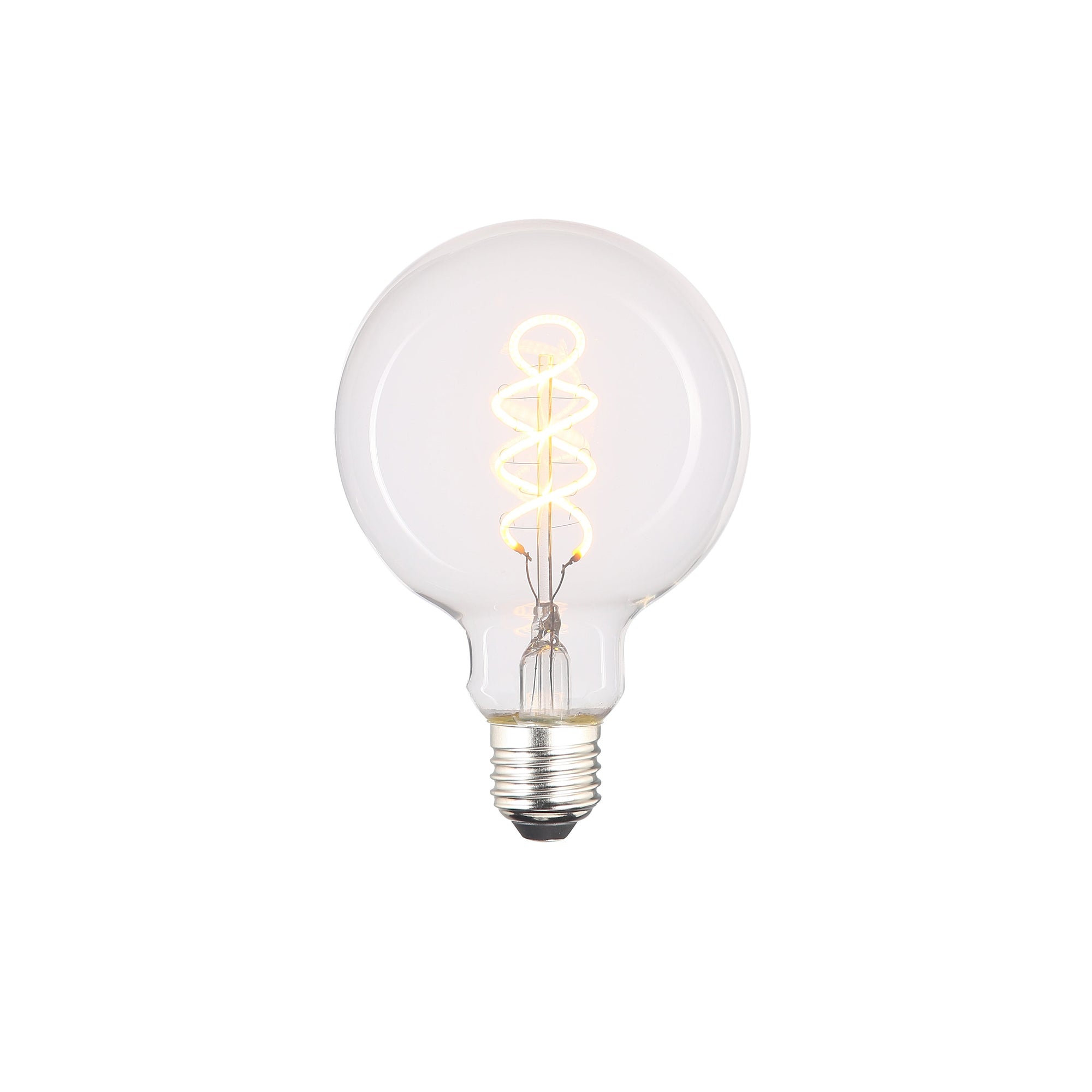 LED 4W G95 Spiral Klar Dimbar (E27)-Lampconcept.se