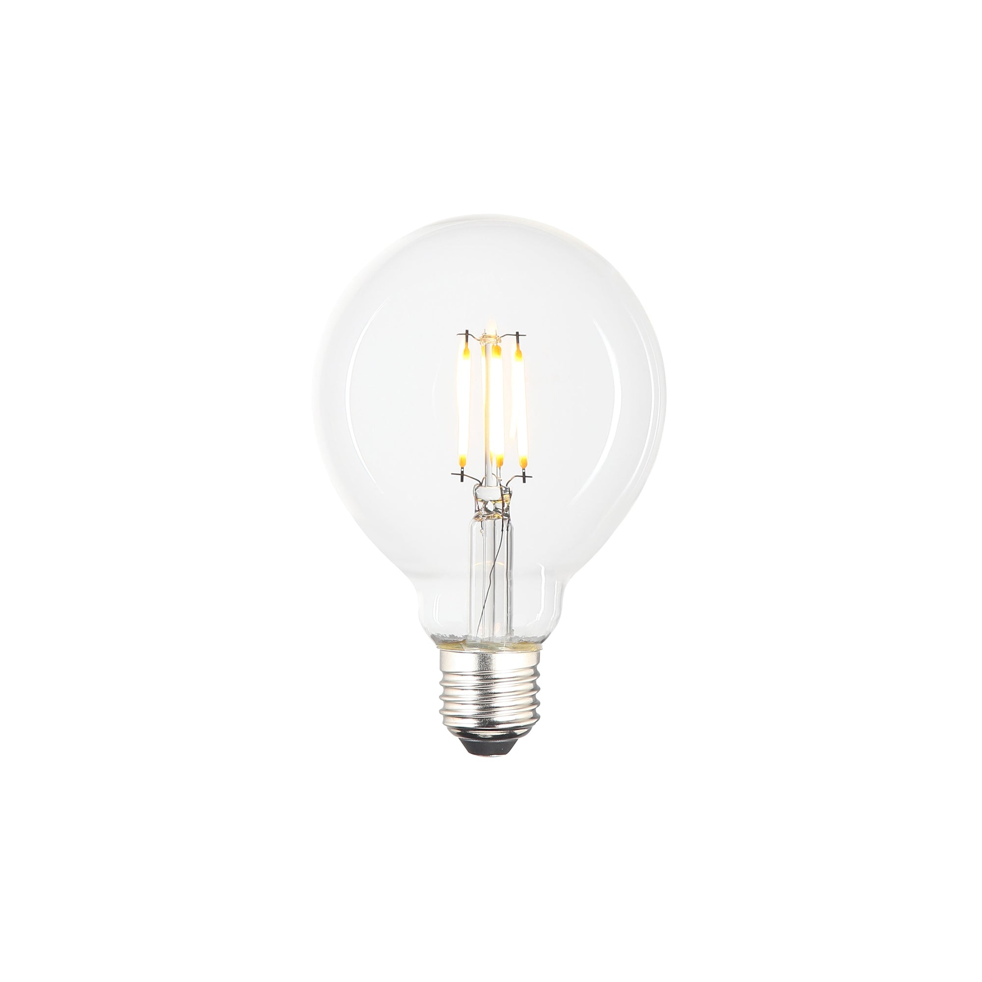 LED E27 4W G95 Dimbar Klar-Lampconcept.se