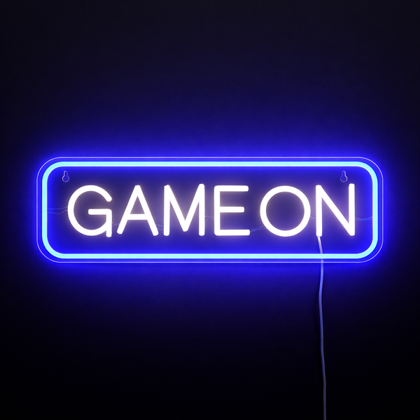 Game On Neon Vägglampa