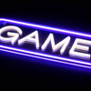 Game On Neon Vägglampa