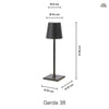Garda 38cm Sladdlös IP54 IP54 Blå