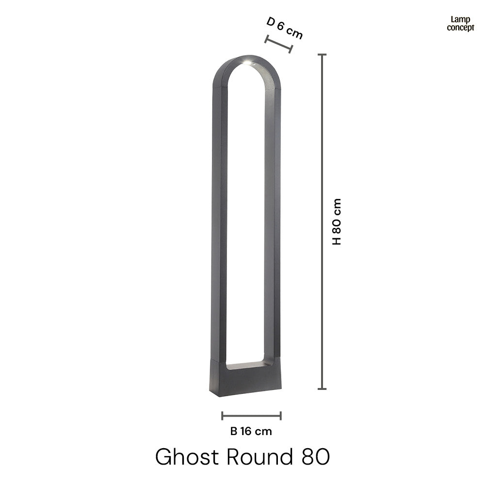 Ghost Round LED Utomhus Trädgårdslampa 80cm