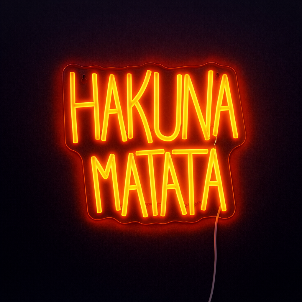 Hakuna Matata Neonskylt
