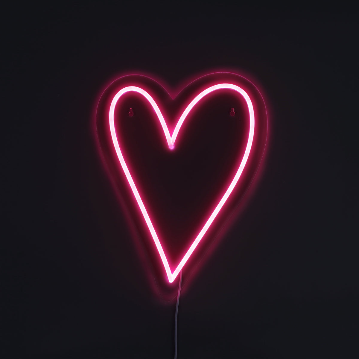 Heart Neon Vägglampa