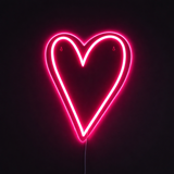Heart Neon Vägglampa