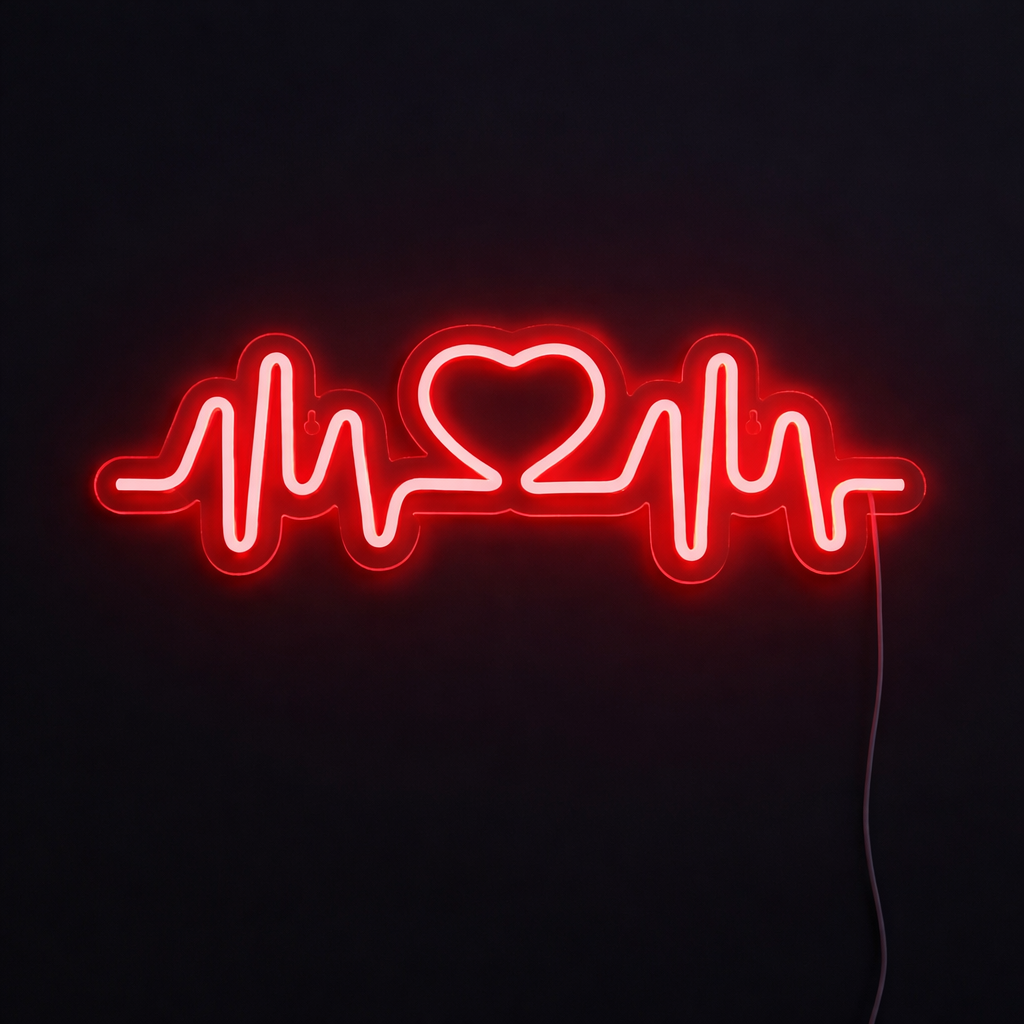 Heartbeat Neonskylt