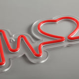 Heartbeat Neon Vägglampa Röd-Lampconcept.se