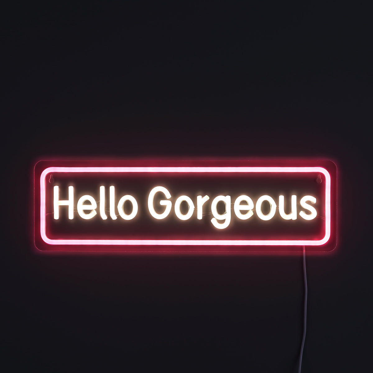 Hello Georgeous Neon Vägglampa