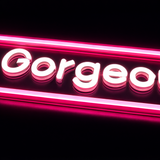 Hello Georgeous Neonskylt