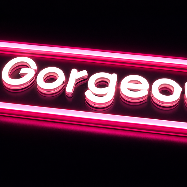 Hello Georgeous Neon Vägglampa
