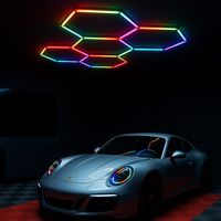 Hexagon Garage LED 5-Set 6500K RGB-Lampconcept.se