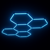 Hexagon Garage LED 5-Set 6500K RGB