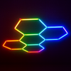 Hexagon Garage LED 5-Set 6500K RGB