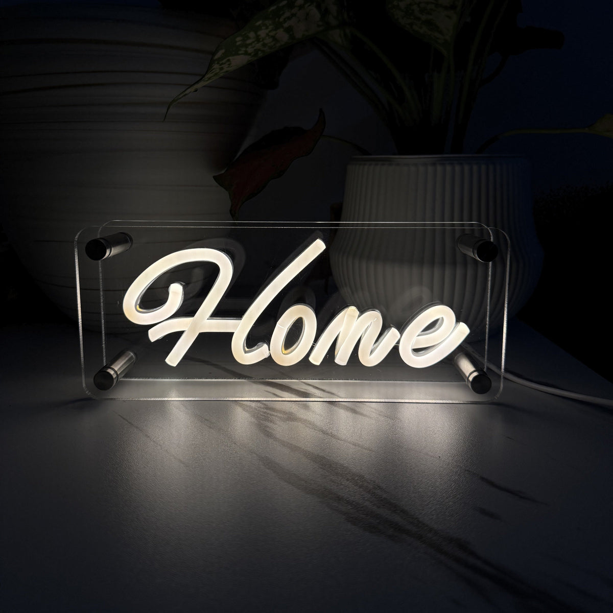 Home LED Neon Box Bordlampa