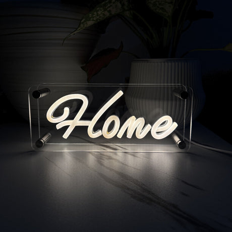 Home LED Neon Box Bordlampa-Lampconcept.se