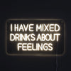 I Have Mixed Drinks About Feelings Neon Vägglampa-Lampconcept.se