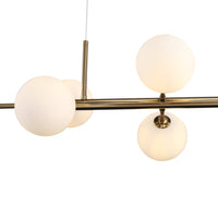 Seti Långbordstaklampa Borstad Mässing/Opal-Lampconcept.se