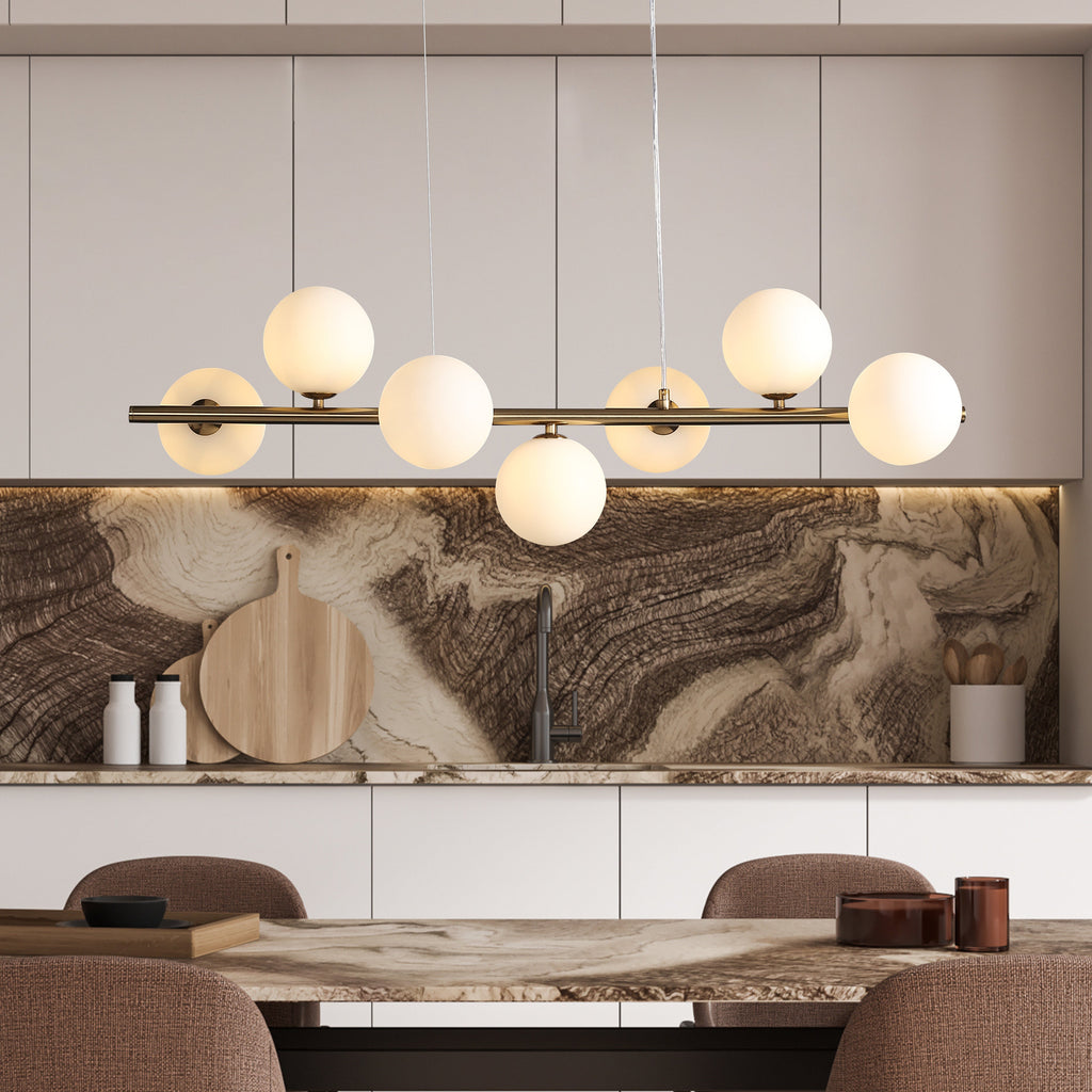 Bubbles Långbordstaklampa 90cm Opal