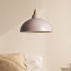 Oak Taklampa Ø35 Glossy Beige Pink-Lampconcept.se
