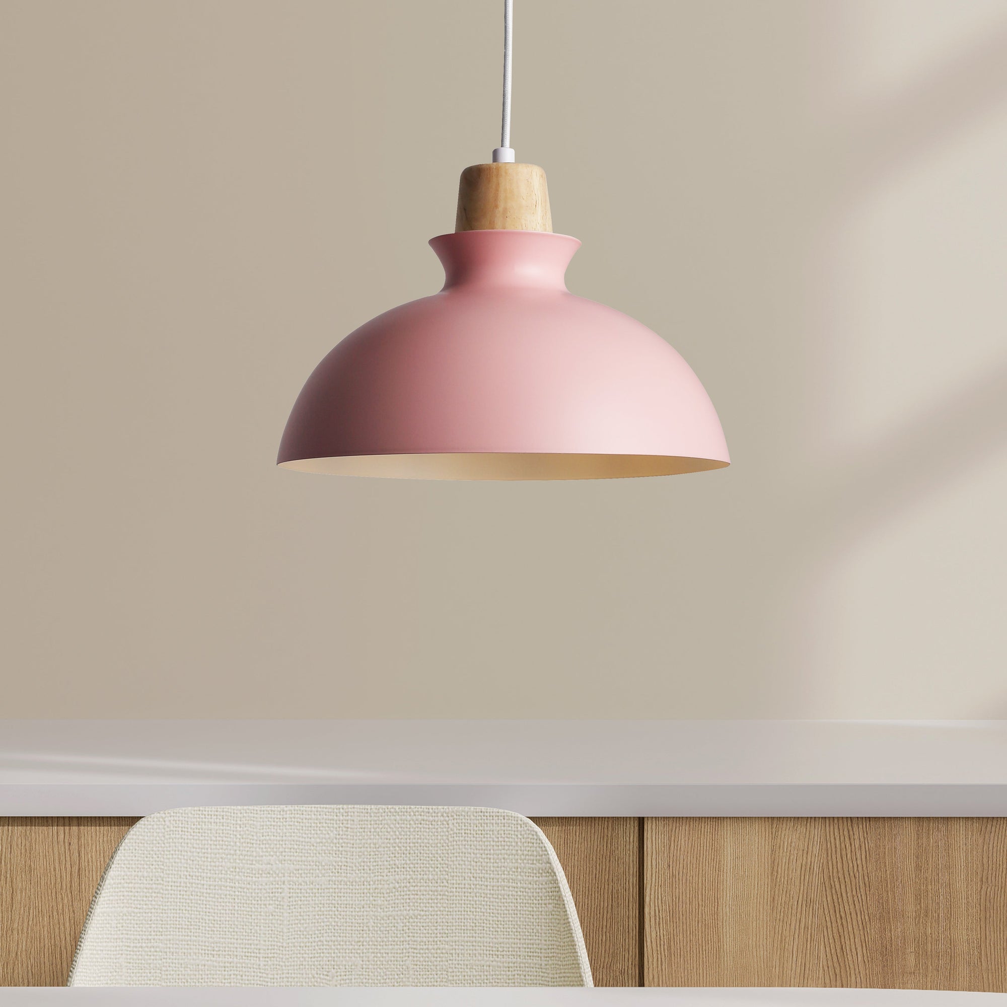 Tray Taklampa Ø28 Rosa-Lampconcept.se