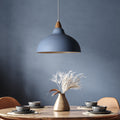 Oak Taklampa Ø35 Ljusblå