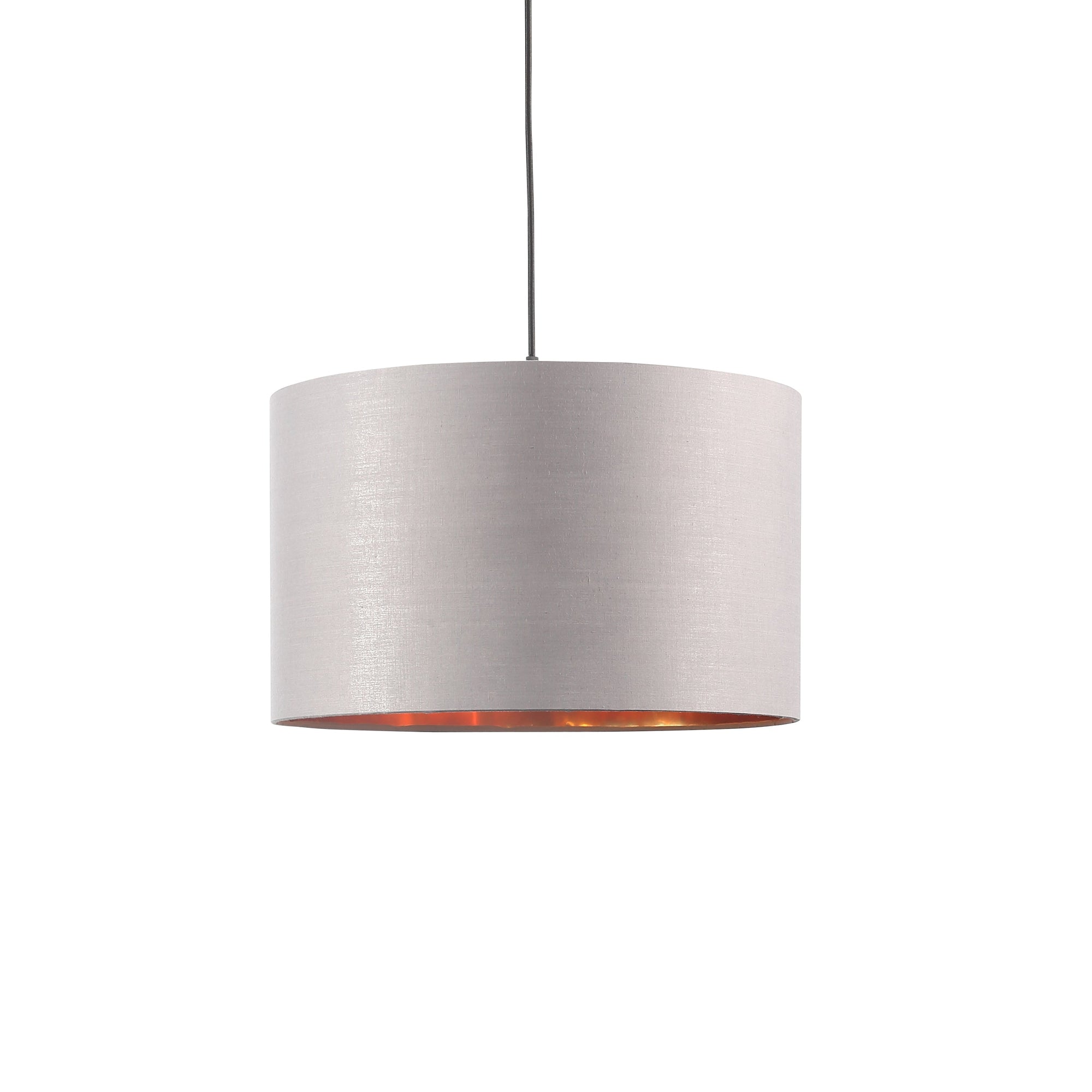 Drum Taklampa Ø40 Grå/Mässing-Lampconcept.se
