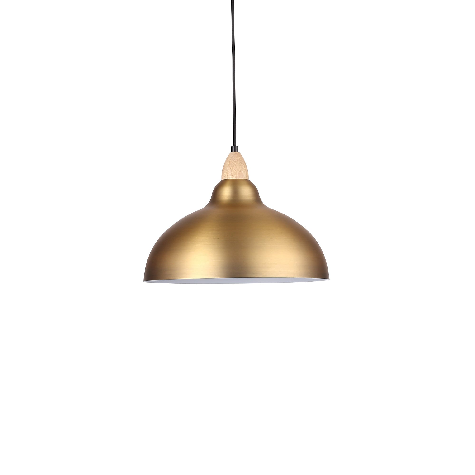Oak Taklampa Ø35 Borstad Mässing-Lampconcept.se