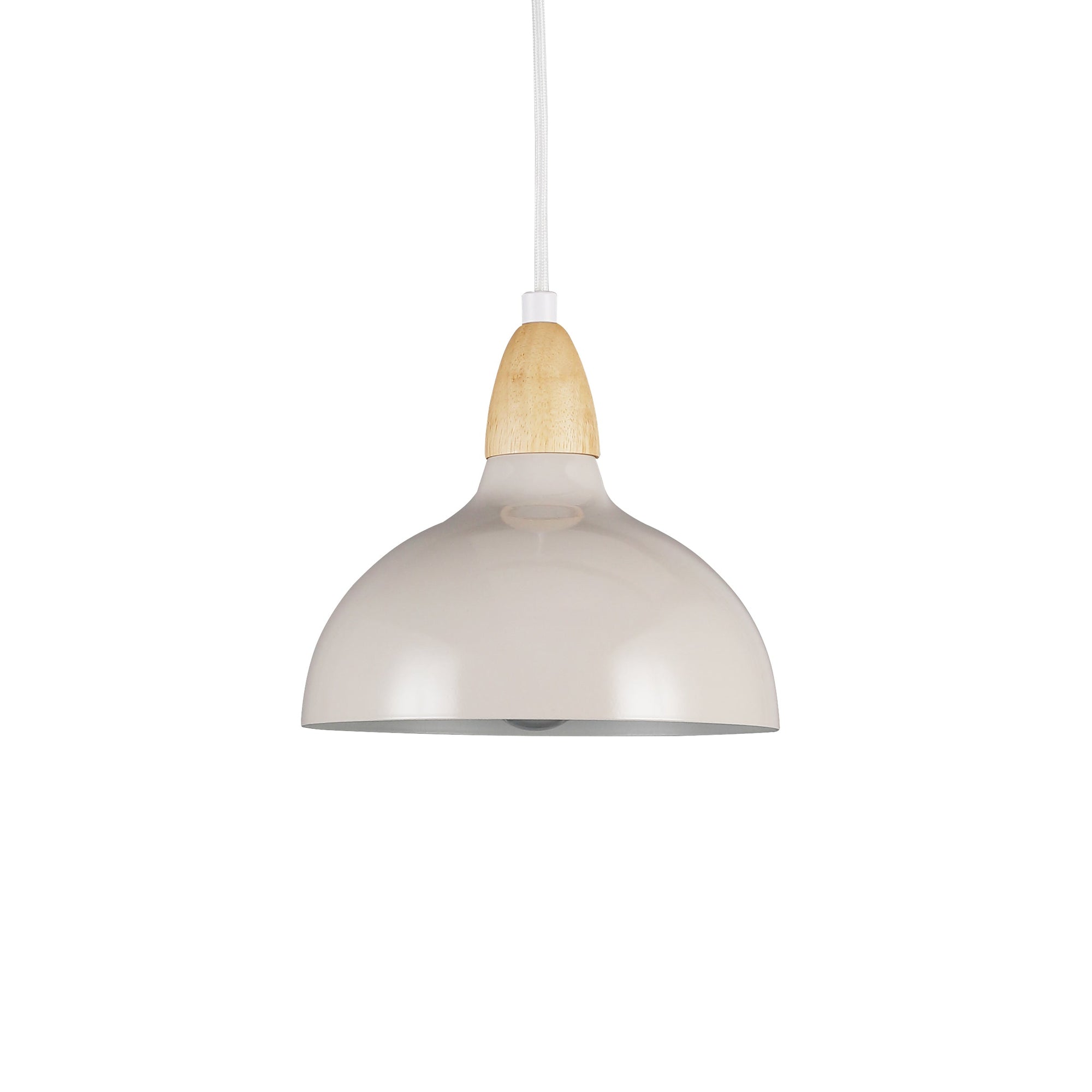 Oak Taklampa Ø19 Glossy Dove-Lampconcept.se