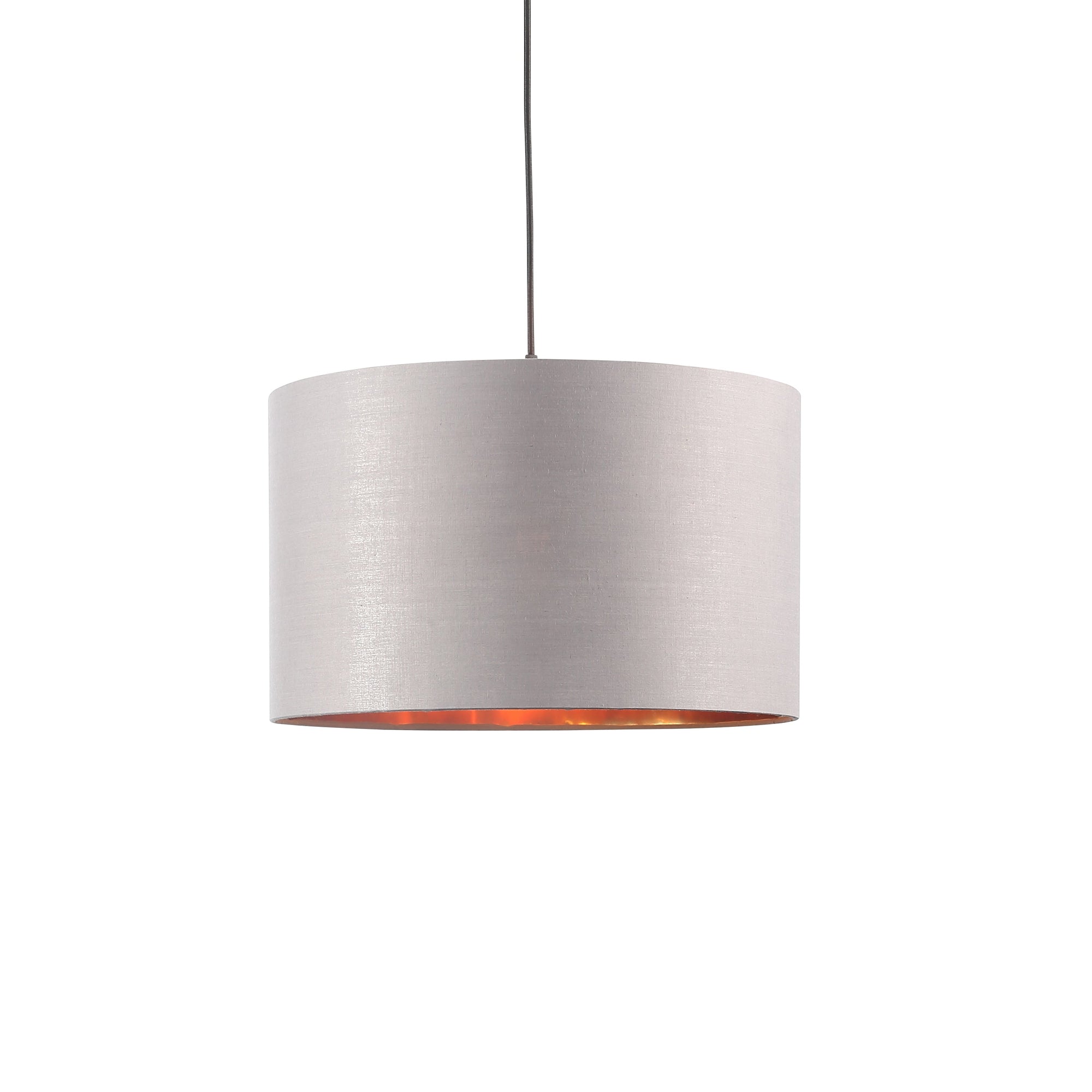 Drum Taklampa Ø40 Grå/Mässing-Lampconcept.se