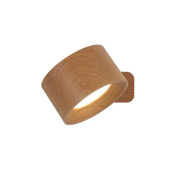 Ticky Magnetisk Vägglampa Trälook