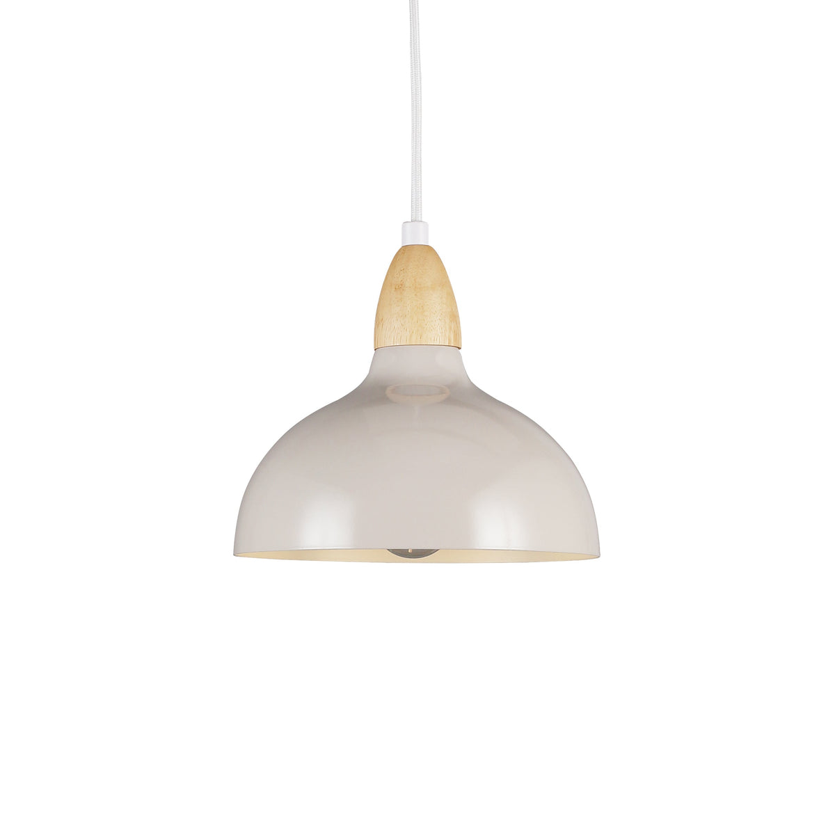 Oak Pendel Ø19 Glossy Dove