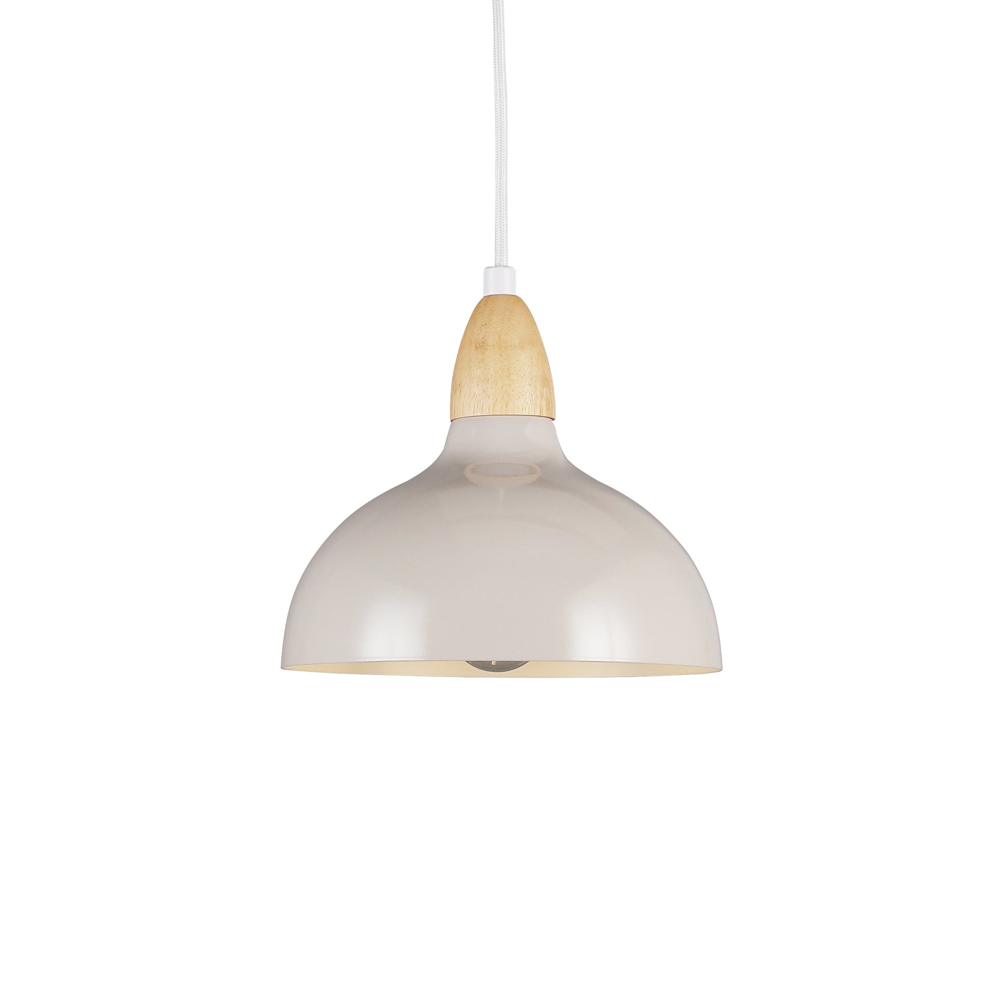 Oak Taklampa Ø19 Glossy Dove-Lampconcept.se