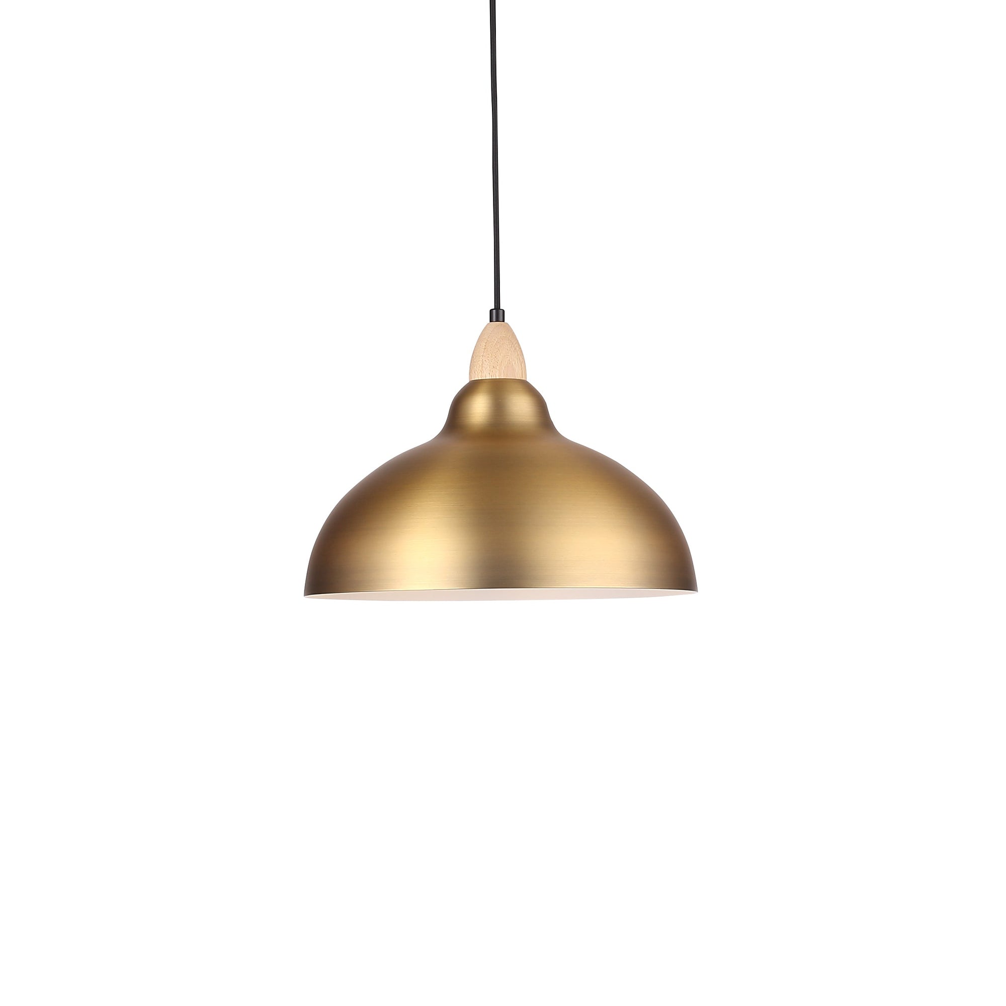Oak Taklampa Ø35 Borstad Mässing-Lampconcept.se