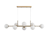 Seti Långbordstaklampa Borstad Mässing/Opal-Lampconcept.se